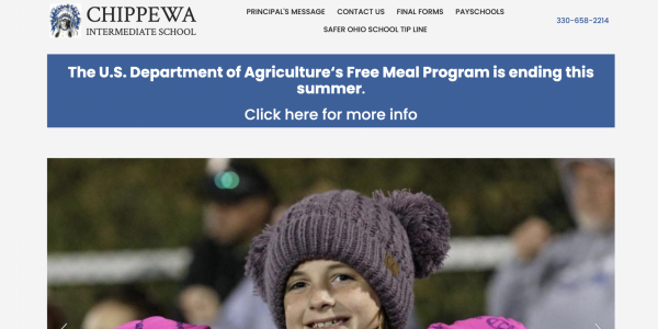 Chippewa Web Site Screenshot